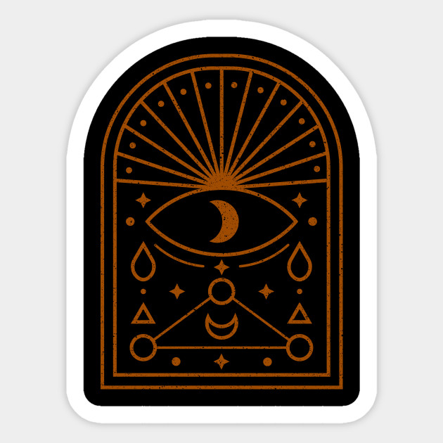 Occult eye symbol sacred geometry